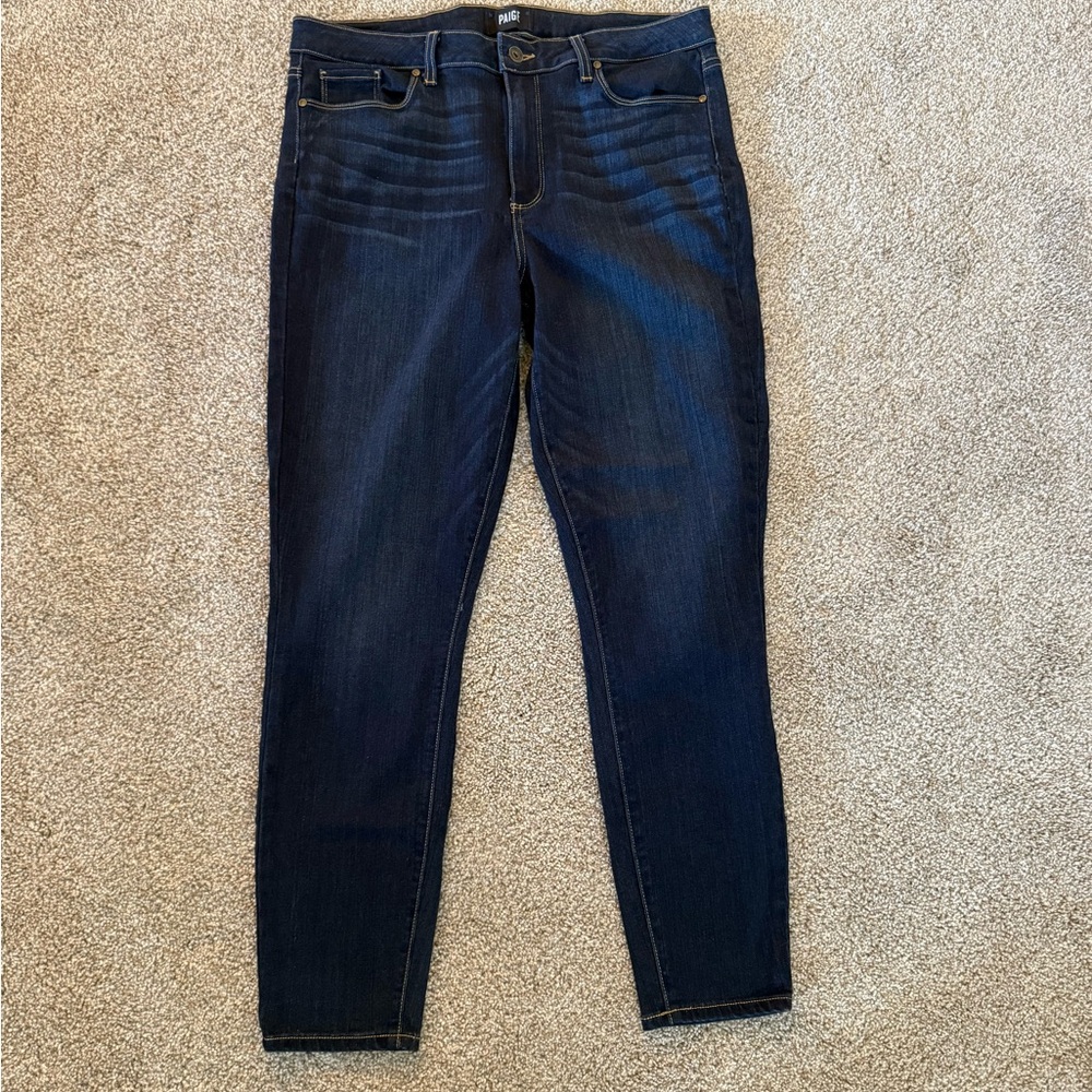 PAIGE Women's Dark Indigo Skinny Jeans